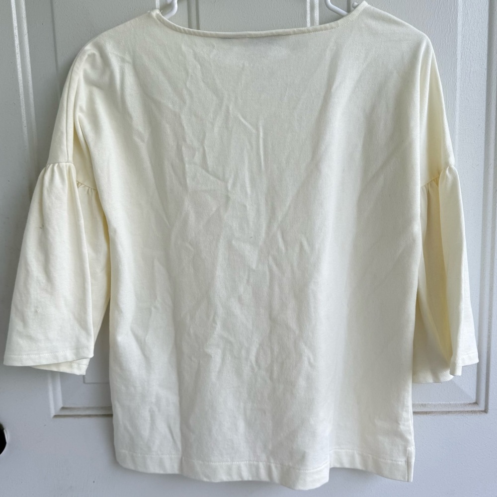 Vineyard Vines Off-White Bell Sleeve Blouse Women’s XXS - Picture 2 of 8